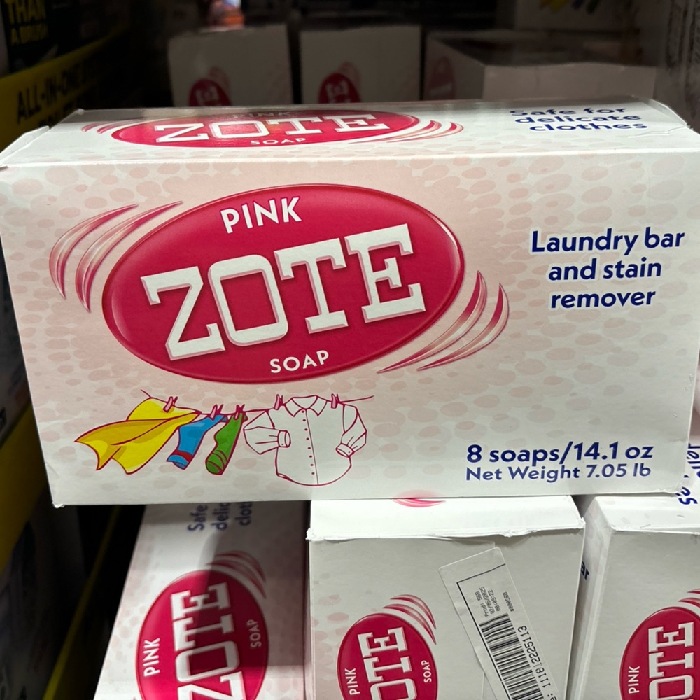 8-pack ZOTE Pink Laundry Bar and Stain Remover soap bar set mega size 8×14.1oz